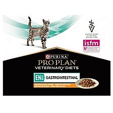 Pro Plan Vet Diet En Gastrointestinal Wet Adult Cat Food Salmon Pouches (10 x 85g)