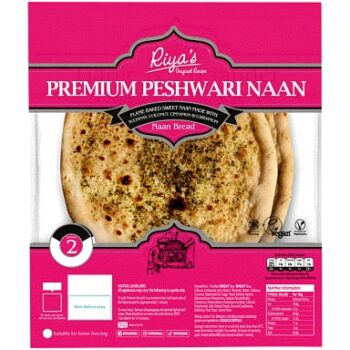 Riya's 2 Premium Peshwari Naan Bread