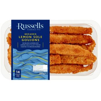Russell's Breaded Lemon Sole Goujons (220g)