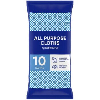 Sainsbury's All Purpose Cloths (10)