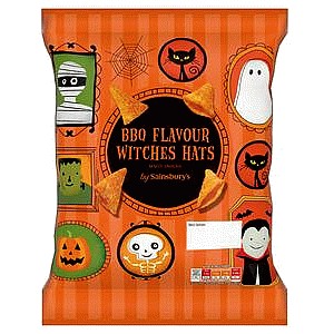 Sainsbury's BBQ Flavour Witches Hats Maize Snacks (100g)