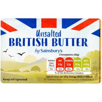 Sainsbury's British Butter Unsalted (250g)