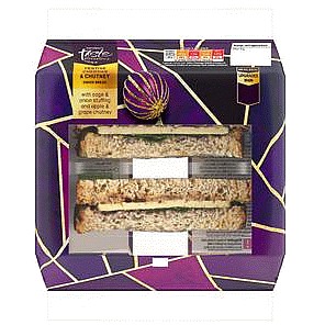Sainsbury's Cheddar & Chutney Sandwich Taste the Difference
