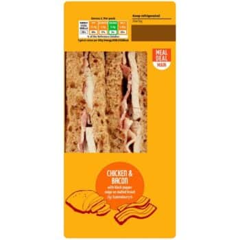 Sainsbury's Chicken & Bacon with Black Pepper Mayo on Malted Bread Sandwich