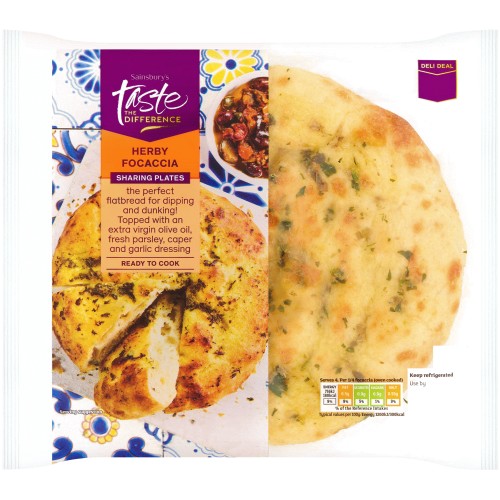 Sainsbury's Herby Focaccia Taste the Difference (246g)