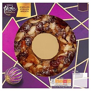 Sainsbury's Jewelled Stollen Wreath Cake Taste the Difference (695g)