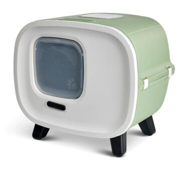 Savic Mira De Luxe Cat Toilet Home Botanical Green Medium