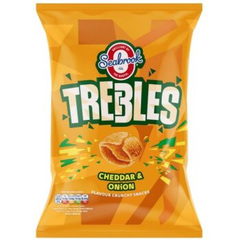 Seabrook Trebles Cheddar & Onion Sharing Bag (120g)