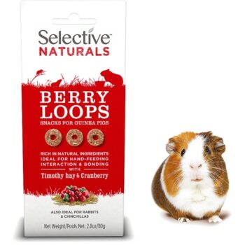Selective Naturals Berry Loops Small Animal Treats With Timothy Hay & Cranberry
