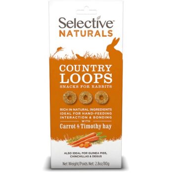 Selective Naturals Country Loops Small Animal Treats With Carrot & Timothy Hay