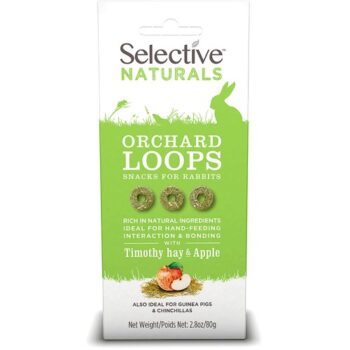 Selective Naturals Orchard Loops Small Animal Treats With Timothy Hay & Apple