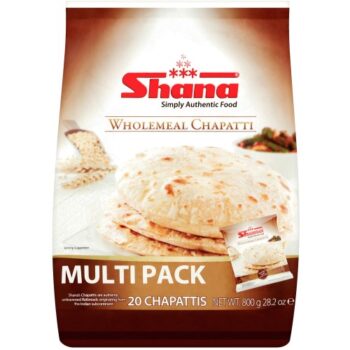 Shana Wholemeal Chapatti Value Pack (20 x 800g)
