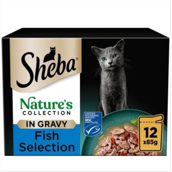 Sheba Natures Collection Cat Food Pouches Fish in Gravy (12 x 85g)