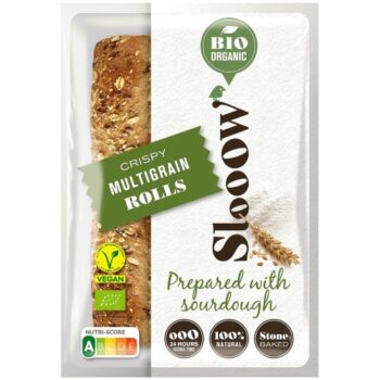 SlooOW Crispy Multigrain Bake at Home Rolls (320g)