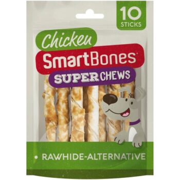 Smartbones Rawhide Alternative Superchews Chicken Sticks Dog Chews