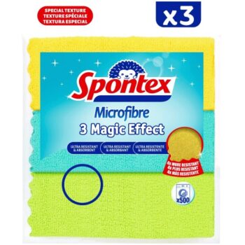 Spontex Magic Effect Microfibre Cloths (3)