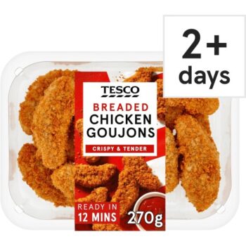 Tesco Breaded Chicken Goujons (270g)