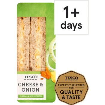Tesco Cheese & Onion Sandwich