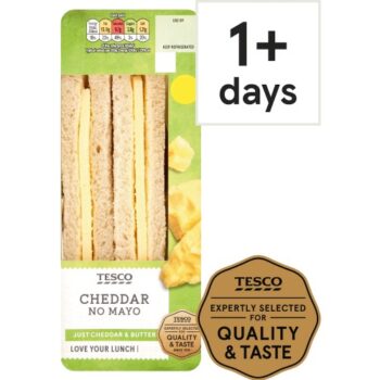 Tesco Cheese Sandwich No Mayonnaise