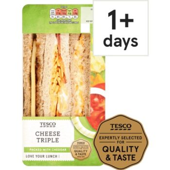 Tesco Cheese Triple Sandwich