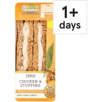 Tesco Chicken & Stuffing Sandwich
