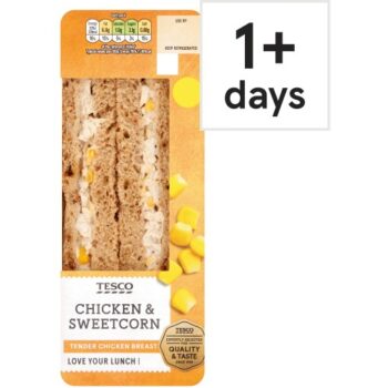 Tesco Chicken & Sweetcorn Sandwich
