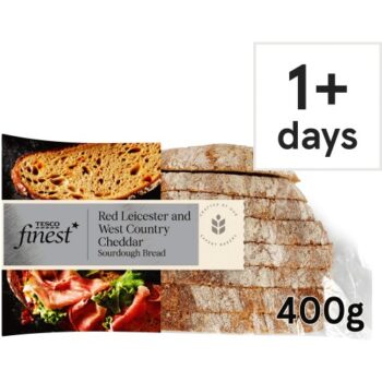 Tesco Finest Red Leicester & West Country Cheddar Sourdough Bread (400g)