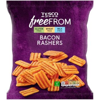 Tesco Free From Bacon Rashers Snacks (150g)