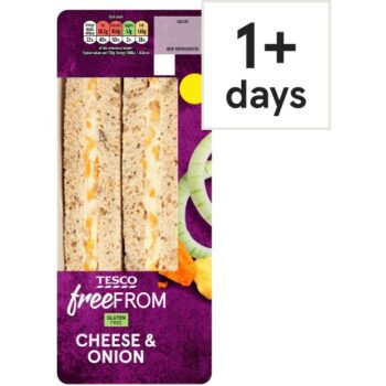 Tesco Free From Cheese & Onion Sandwich