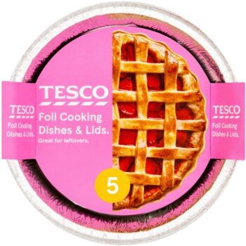 Tesco Oven Foil Round Cooking Dishes (5)