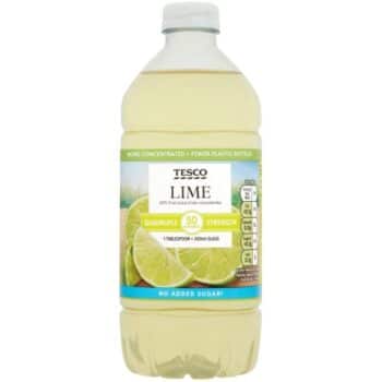 Tesco Quadruple Strength Lime No Added Sugar (750ml)