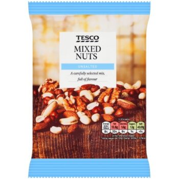 Tesco Unsalted Mixed Nuts Snacks (200g)