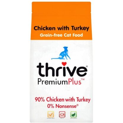 Thrive 90% Chicken With Turkey Dry Cat Food (1.5kg)