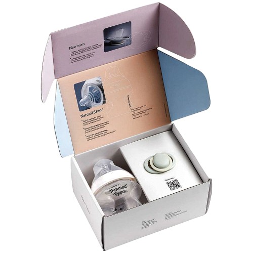 Tommee Tippee Natural Start 0+m Bottle and Newborn Soother 0-2m Sample Pack