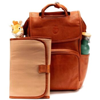 Tutti Bambini Baby Uma Vegan Leather Changing Bag Brown