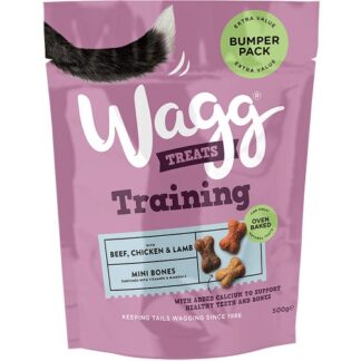 Wagg Bumper Pack Training Mini Bones With Beef Chicken And Lamb Dog Treats