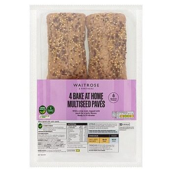 Waitrose 4 Bake at Home Multiseed Paves (4)