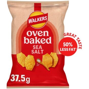 Walkers Baked Ready Sea Salt Crisps Snacks (37.5g)