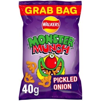 Walkers Mega Monster Munch Pickled Onion Snacks 40g (40g)