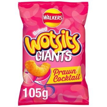 Walkers Wotsits Giants Prawn Cocktail Crisps (105g)
