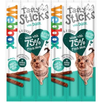 Webbox Cats Delight Tasty Sticks with Duck 6 Semi-Moist Treats (6)