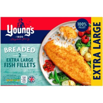 Young's 2 Breaded Extra Large Fish Fillets (300g)