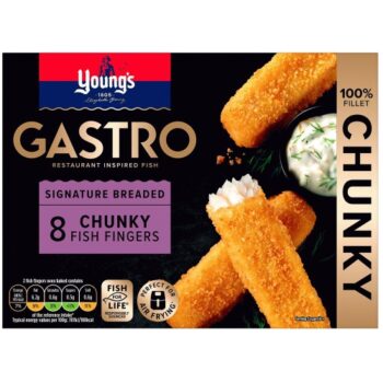 Young's Gastro Signature Breaded 8 Chunky Fish Fingers (320g)