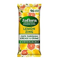 Zoflora Multipurpose Lemon Zing Wipes 96Pc