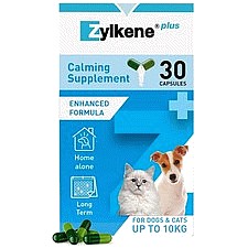 Zylkene Plus Calming Supplement Capsules For Cats And Dogs (Up To 10Kg) (30)