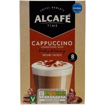 Alcafe Instant Cappuccino Coffee (8 x 14.2g)