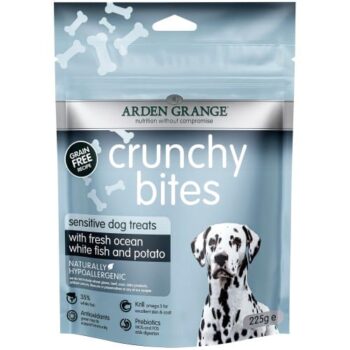 Arden Grange Crunchy bites with fresh ocean white fish & potato sensitive Dog Treats