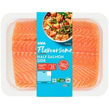 ASDA Flavoursome Half Salmon Side (500g)