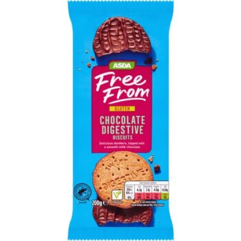 ASDA Free From Chocolate Digestives Biscuits (200g)