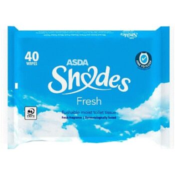 ASDA Shades 40 Fresh Wipes